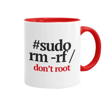 Sudo RM, Mug colored red, ceramic, 330ml