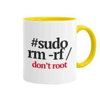 Sudo RM, Mug colored yellow, ceramic, 330ml