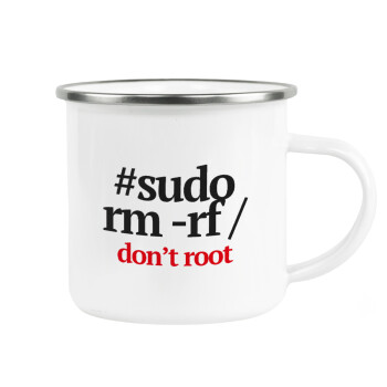 Sudo RM, Metallic enamel cup white 360ml