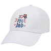 Adult Baseball Cap White 5-panel (POLYESTER, ADULT, UNISEX, ONE SIZE)