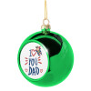 Green Christmas tree ornament ball 8cm