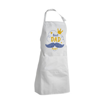 Best dad ever ο Βασιλιάς, Adult Chef Apron (with sliders and 2 pockets)