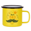 Metallic enamel MATT Yellow cup 360ml