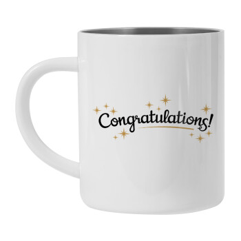 Congratulations, Mug Stainless steel double wall 450ml