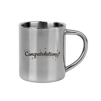 Congratulations, Mug Stainless steel double wall 300ml
