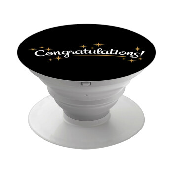 Congratulations, Phone Holders Stand  White Hand-held Mobile Phone Holder