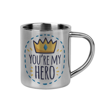 Dad, you are my hero!, Mug Stainless steel double wall 300ml