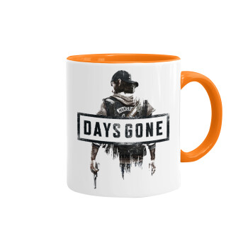 Day's Gone, Mug colored orange, ceramic, 330ml