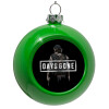 Green Christmas tree ornament bauble 8cm