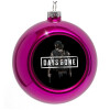 Purple Christmas tree ornament bauble 8cm