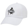 Adult Baseball Cap White 5-panel (POLYESTER, ADULT, UNISEX, ONE SIZE)