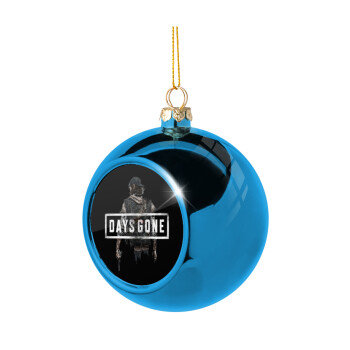 Day's Gone, Blue Christmas tree ball ornament 8cm