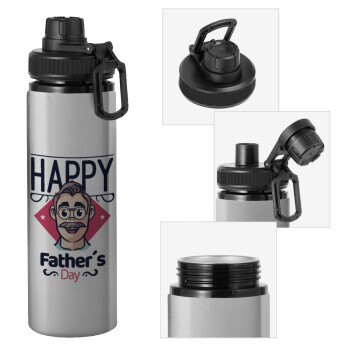 Για την γιορτή του μπαμπά!, Μεταλλικό παγούρι νερού με καπάκι ασφαλείας, αλουμινίου 850ml