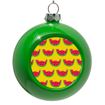 Καρπουζάκια, Green Christmas tree ornament bauble 8cm