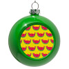 Green Christmas tree ornament bauble 8cm