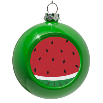 Καρπούζι, Green Christmas tree ornament bauble 8cm