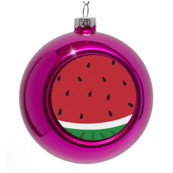 Καρπούζι, Purple Christmas tree ornament bauble 8cm