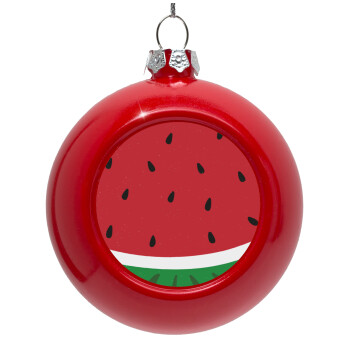 Καρπούζι, Red Christmas tree ornament bauble 8cm