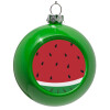 Green Christmas tree ornament bauble 8cm