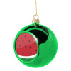 Green Christmas tree ornament ball 8cm