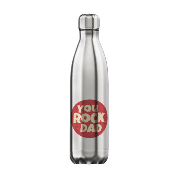 YOU ROCK DAD, Inox (Stainless steel) hot metal mug, double wall, 750ml