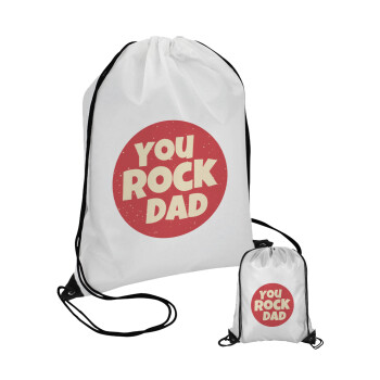 YOU ROCK DAD, Pouch bag with black cords (1 piece)