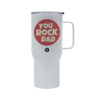 YOU ROCK DAD, Mega Stainless steel Tumbler with lid, double wall 750L