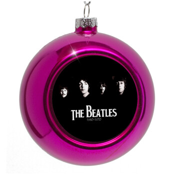 The Beatles, Purple Christmas tree ornament bauble 8cm