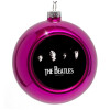 Purple Christmas tree ornament bauble 8cm