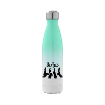 The Beatles, Abbey Road, Metal mug thermos Green/White (Stainless steel), double wall, 500ml
