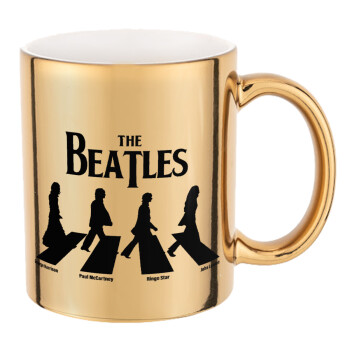 The Beatles, Abbey Road, Mug ceramic, gold mirror, 330ml