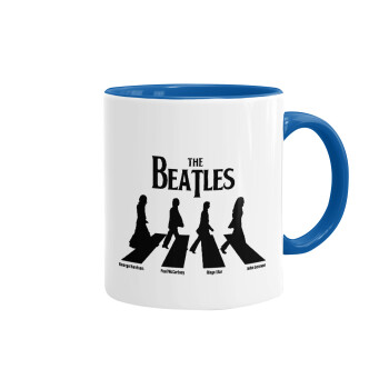 The Beatles, Abbey Road, Κούπα χρωματιστή μπλε, κεραμική, 330ml