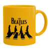 Ceramic coffee mug yellow, 330ml