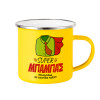 Yellow Enamel Metallic Cup 360ml