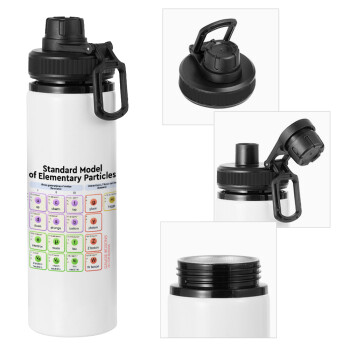 Standard model of elementary particles, Metal water bottle with safety cap, aluminum 850ml