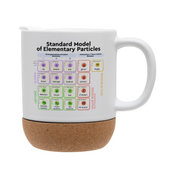 Standard model of elementary particles, Ceramic coffee mug Cork (MAT), 330ml (1pcs)