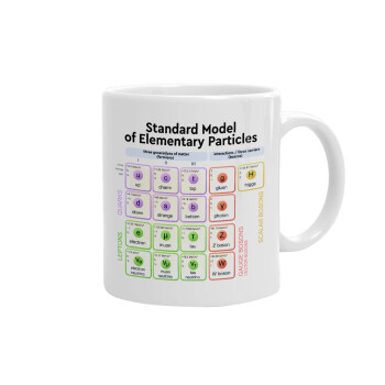 Standard model of elementary particles, Ceramic coffee mug, 330ml (1pcs)