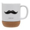 Ceramic coffee mug Cork (MAT), 330ml (1pcs)