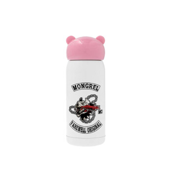 Day's Gone, mongrel farewell original, Pink stainless steel thermal flask, 320ml