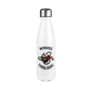 Day's Gone, mongrel farewell original, Metal mug thermos White (Stainless steel), double wall, 500ml