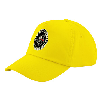 Day's Gone, mongrel farewell original, Child's Baseball Cap, 100% Cotton Twill, Yellow (COTTON, CHILD, UNISEX, ONE SIZE)