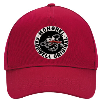 Day's Gone, mongrel farewell original, Adult Ultimate Hat RED, (100% COTTON DRILL, ADULT, UNISEX, ONE SIZE)