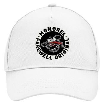 Day's Gone, mongrel farewell original, Adult Baseball Cap, Drill, White (100% COTTON, ADULT, UNISEX, ONE SIZE)