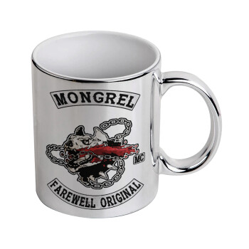 Day's Gone, mongrel farewell original, Mug ceramic, silver mirror, 330ml