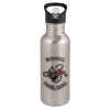 Metallic Silver with straw (600ml)