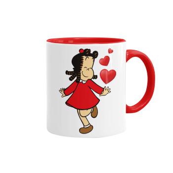 La petite Lulu, Mug colored red, ceramic, 330ml