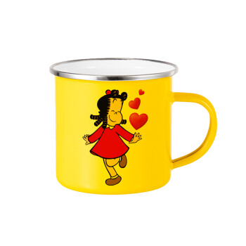 La petite Lulu, Yellow Enamel Metallic Cup 360ml