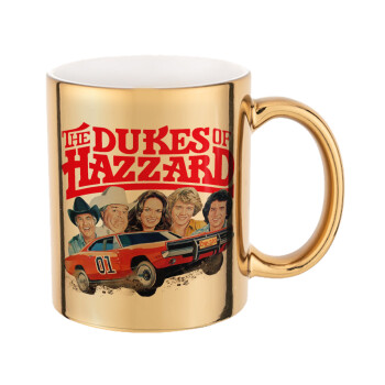 The Dukes of Hazzard, Mug ceramic, gold mirror, 330ml