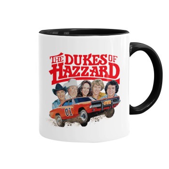 The Dukes of Hazzard, Κούπα χρωματιστή μαύρη, κεραμική, 330ml