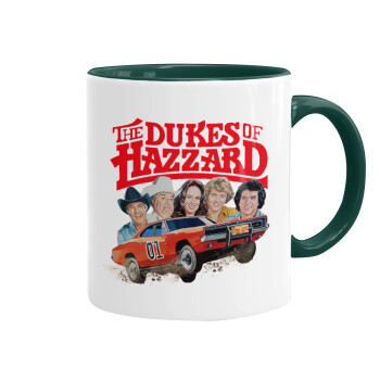 The Dukes of Hazzard, Κούπα χρωματιστή πράσινη, κεραμική, 330ml